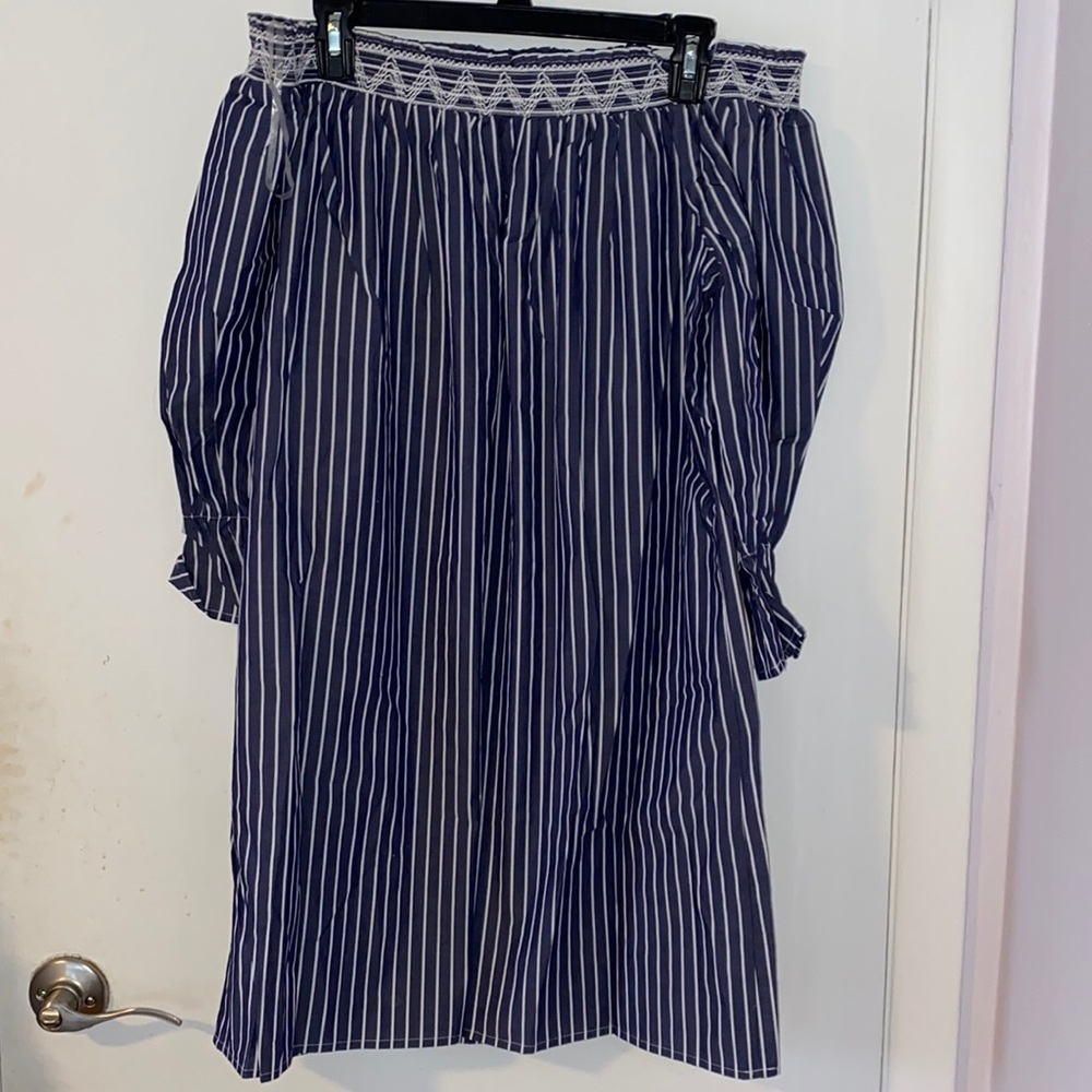 Off the shoulder tunic top